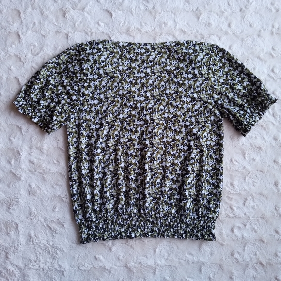 MICHAEL KORS Floral Green Blouse - Picture 13 of 13